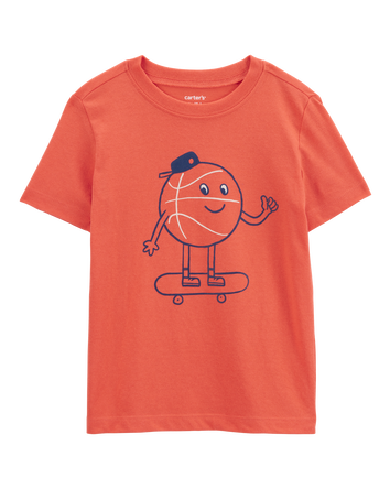 Toddler Boy Basketball Short-Sleeve Graphic Tee - Orange, 