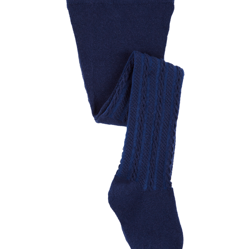 Navy Baby Cable Knit Tights carters