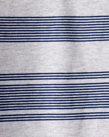 Boys Striped Long-Sleeve Tee - Grey/Navy, 