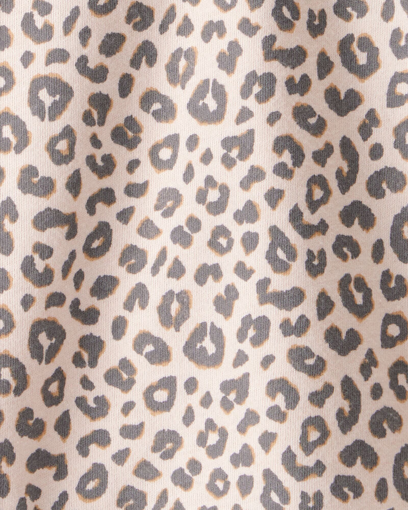 Baby Girl Leopard Print Long-Sleeve Top - Brown, image 2 of 3 slides