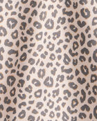 Baby Girl Leopard Print Long-Sleeve Top - Brown, image 2 of 3 slides