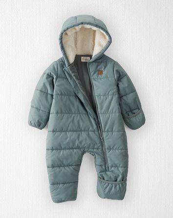 Baby Recycled Puffer One-Piece, 