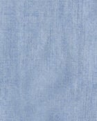 Baby Organic Cotton Chambray Shortall, image 4 of 5 slides