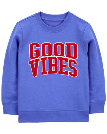 Baby Good Vibes Pullover Sweatshirt, 