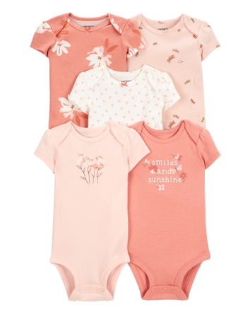 Baby 5-Pack Short-Sleeve Original Bodysuits, 