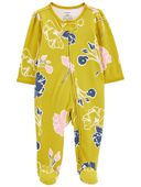 Multi - Baby Floral 2-Way Zip Cotton Sleep & Play Pajamas