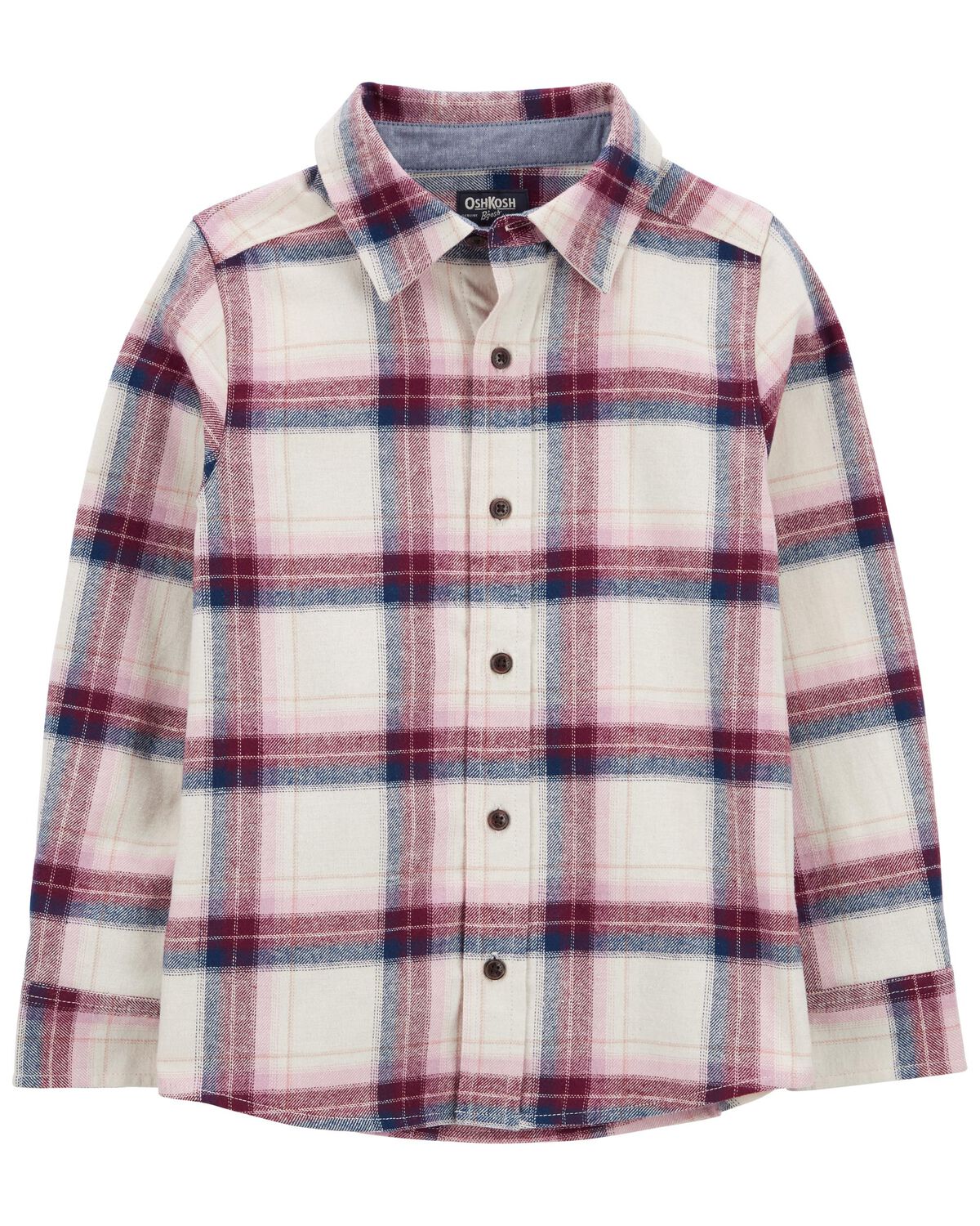 Plaid Kid Cozy Flannel Button-Front Shirt | carters.com
