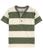 Baby Striped Jersey Henley, image 1 of 3 slides
