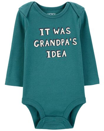 Baby Grandpa Long-Sleeve Bodysuit, 