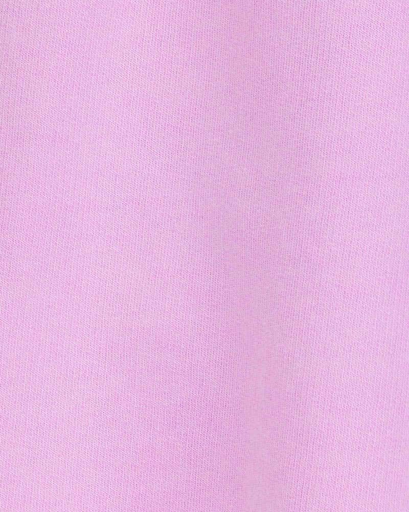 Kid Active Drawstring French Terry Skort - Purple, image 3 of 4 slides