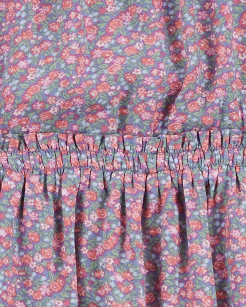 Kid Floral Print Maxi Dress, image 3 of 4 slides