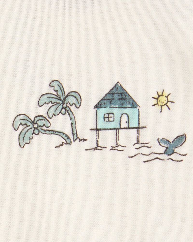 Baby 5-Pack Ocean Print Sleeveless Bodysuits, image 2 of 7 slides