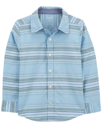 Toddler Baja Stripe Button-Front Shirt, 