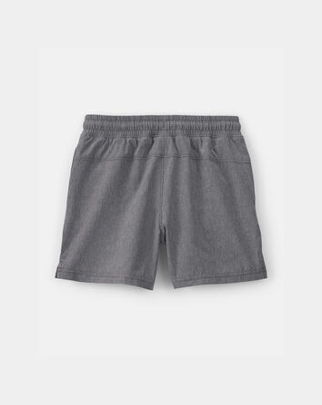 Boys Pull-On Active Shorts - Grey, 