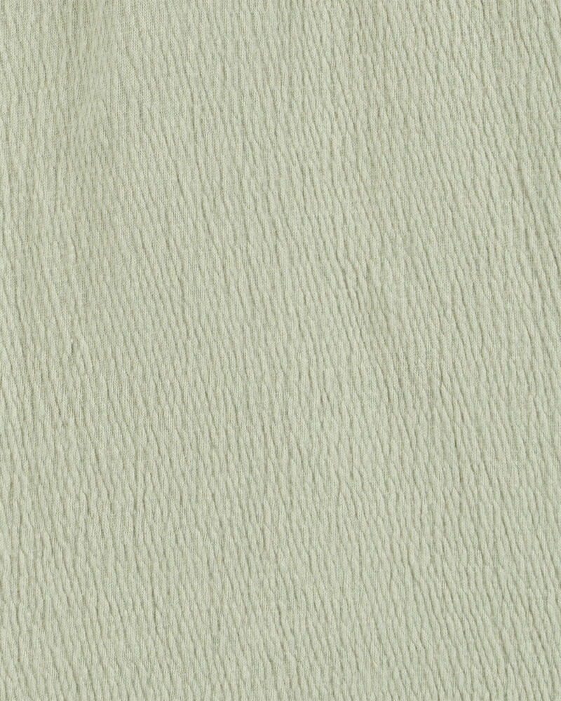 Toddler Gauze Long-Sleeve Top - Green, image 2 of 3 slides