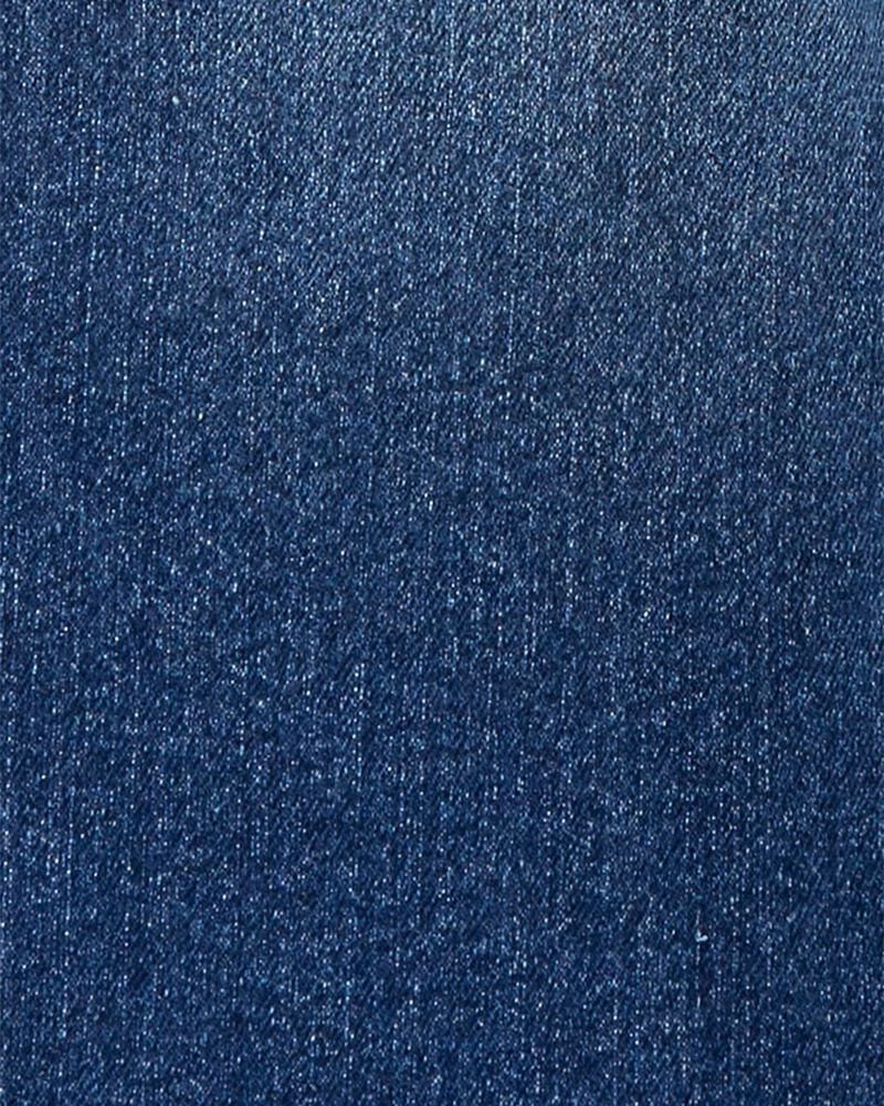 Baby Neutral Stretch Denim Classic Overalls - Dark Wash, image 3 of 5 slides