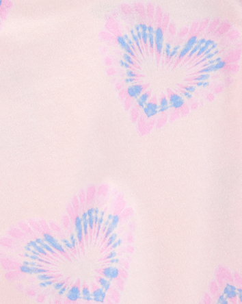 Toddler Tie-Dye Heart Flutter-Sleeve Tank - Pink/Purple, 