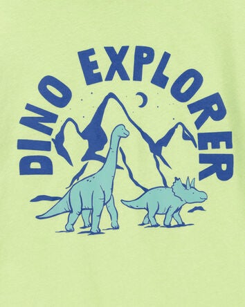 Toddler Dino Explorer Graphic Tee - Green, 