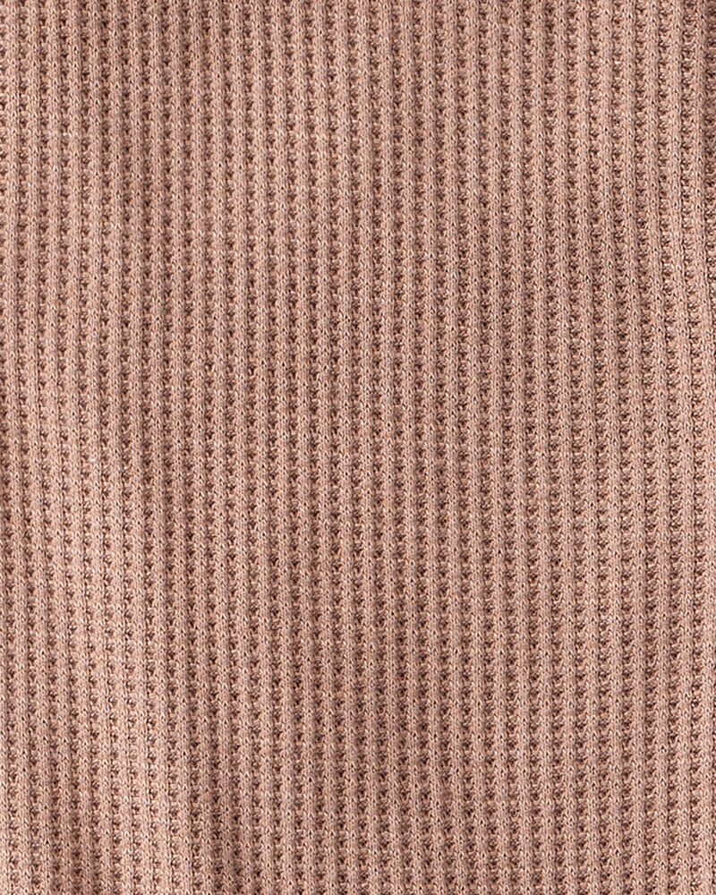 Baby Solid PurelySoft Long-Sleeve 2-Way Zip Sleep & Play Pajamas - Brown, image 6 of 8 slides