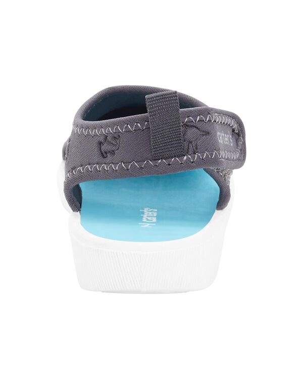 Grey Kid Dinosaur Water Shoes