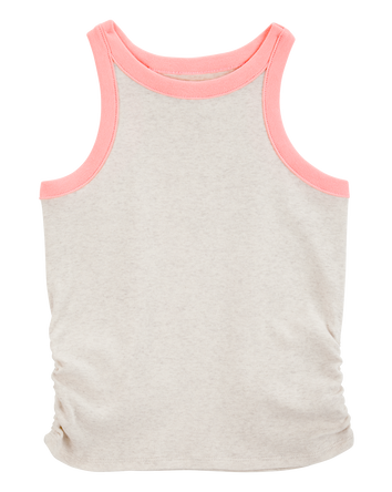 Kid Ribbed Tank Top - Cream, 