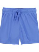 Blue - Toddler Athletic Mesh Shorts