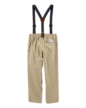Toddler The Favorite: Khaki Suspenders, 