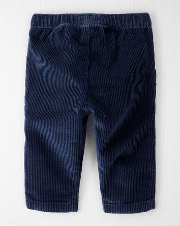Baby Organic Cotton Corduroy Drawstring Pants, 