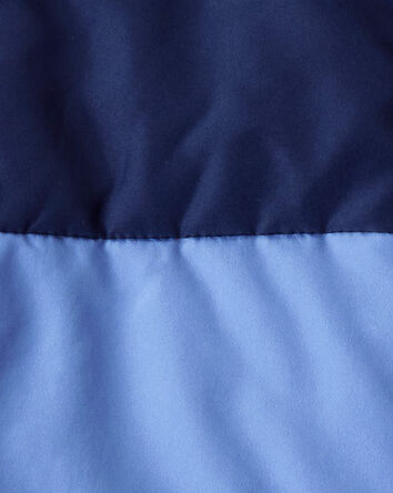 Boys Sleeveless Puffer Vest - Blue, 