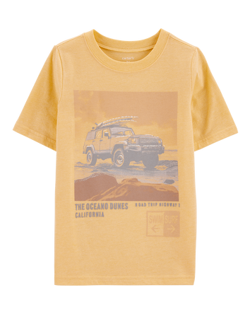 Kid Beach Graphic Tee - Yellow, 