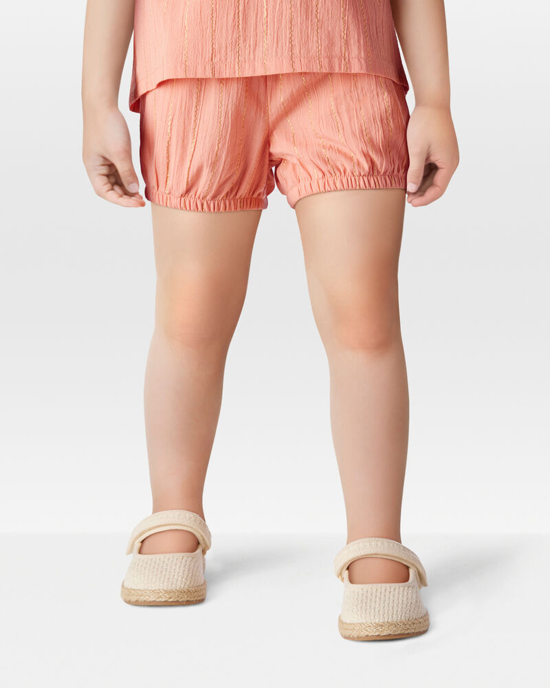 Toddler Pull-On Woven Shorts - Orange, image 2 of 7 slides