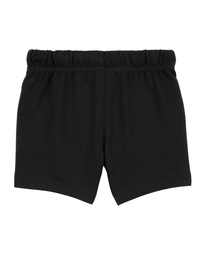 Baby Boy Pull-On French Terry Shorts - Black, image 2 of 4 slides