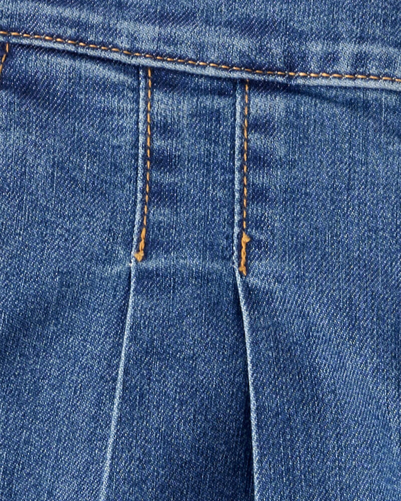 Kid Denim Wide Leg Pants - 70s Blue Wash, image 3 of 4 slides