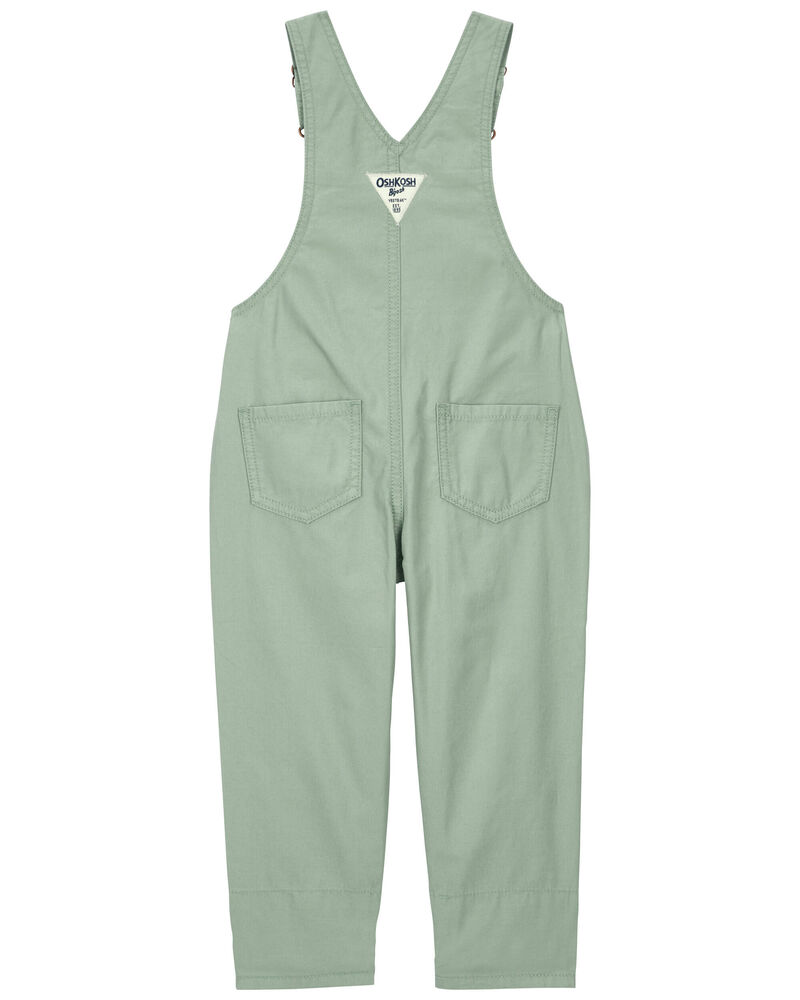 Toddler Plaid Lined Lightweight Canvas Overalls, image 2 of 4 slides