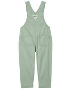Toddler Plaid Lined Lightweight Canvas Overalls, image 2 of 4 slides