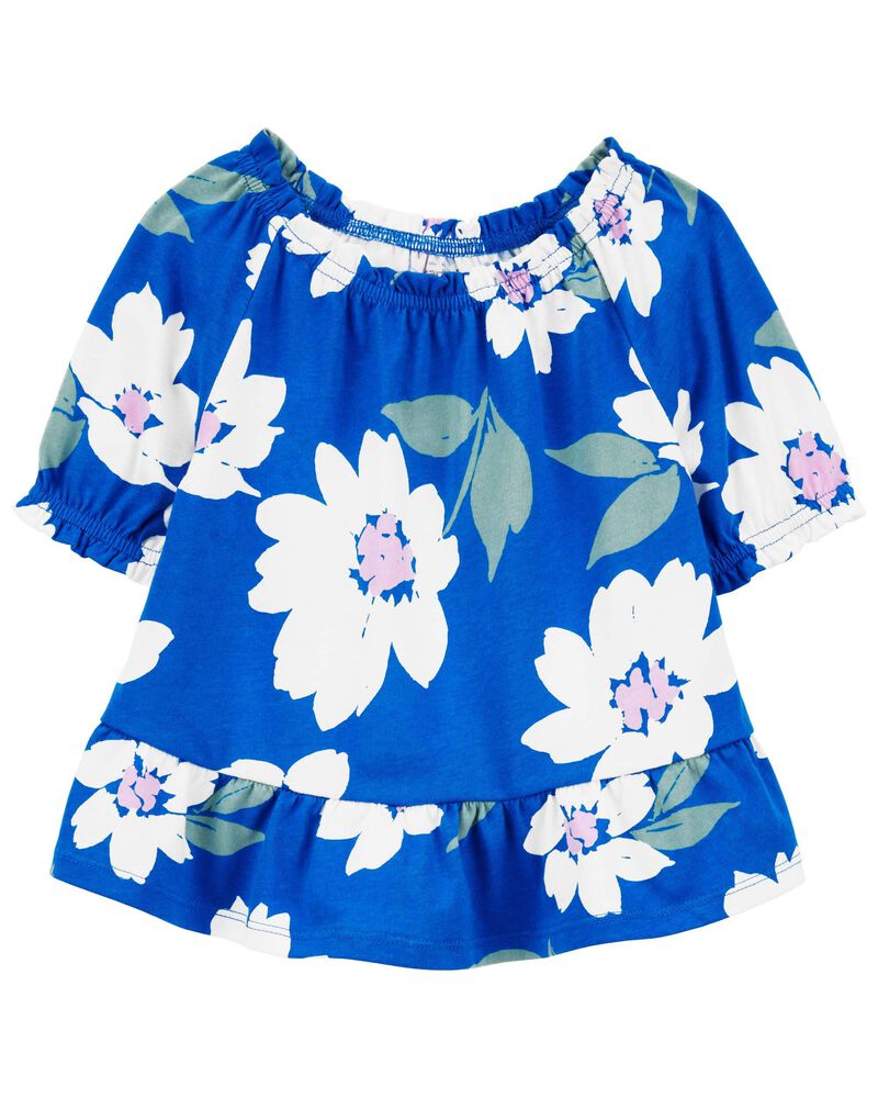 Baby Floral Jersey Top, image 1 of 3 slides