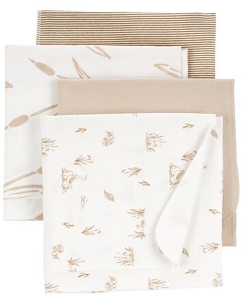 Baby 4-Pack Duck Receiving Blankets, 