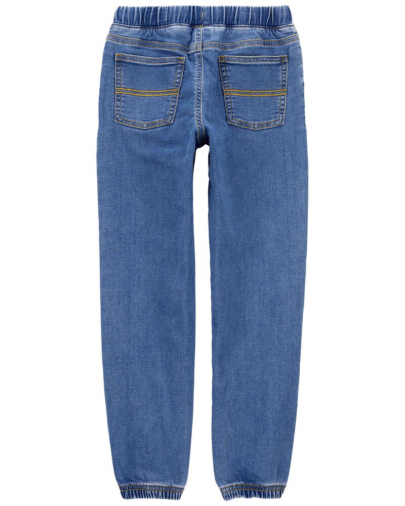 Kid Pull-On Knit Denim Pants, image 2 of 4 slides