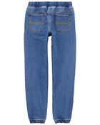 Kid Pull-On Knit Denim Pants, image 2 of 4 slides