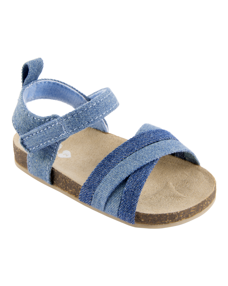 Baby Casual Chambray Sandals, image 1 of 6 slides