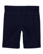 Kid 3-Pack Ponte Knit Uniform Pants - Navy, image 3 of 4 slides