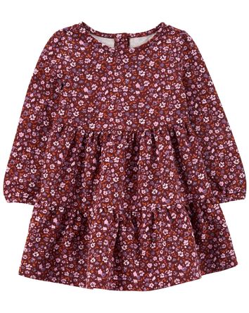 Toddler Floral Tiered Dress, 