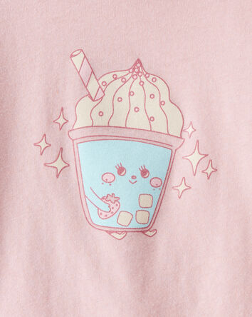 Toddler Girl Dessert Drink Long-Sleeve Graphic Tee - Pink, 