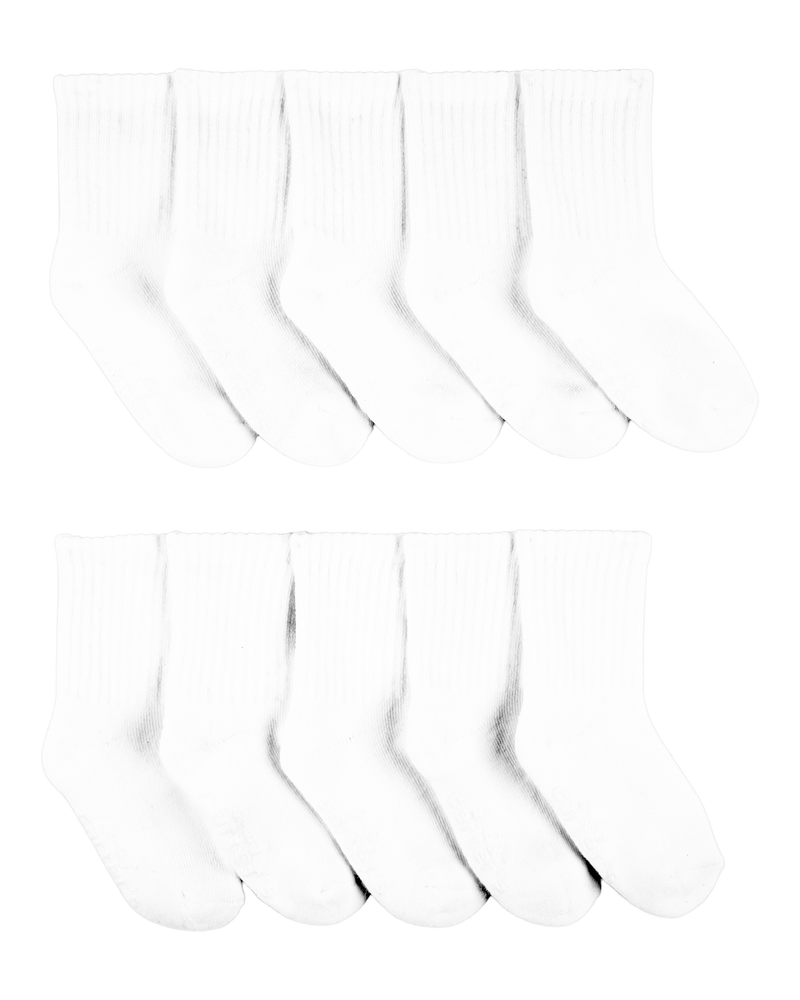 Toddler 10-Pack Crew Socks, image 1 of 3 slides