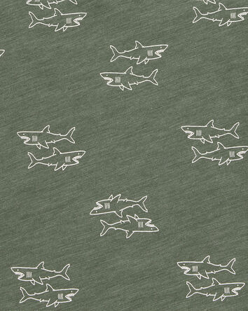 Toddler Shark Sleeveless Slub Jersey Tank, 