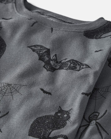 Kid Organic Cotton Pajamas Set in Spooky Creatures, 