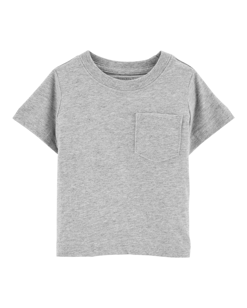 Toddler Grey Pocket Tee, image 1 of 3 slides