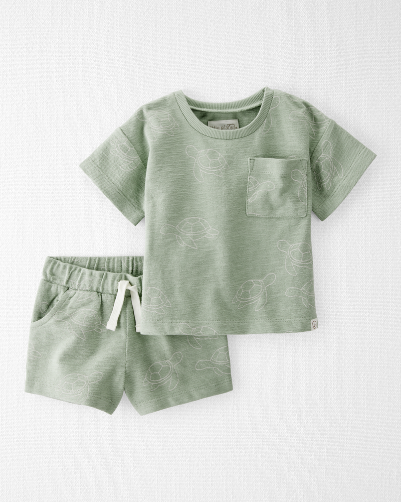 Baby 2-Piece Turtles Set Made with Organic Cotton, image 1 of 5 slides
