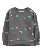 Kid 2-Piece Butterfly Sweathsirt & Fleece Leggings Set, image 2 of 7 slides