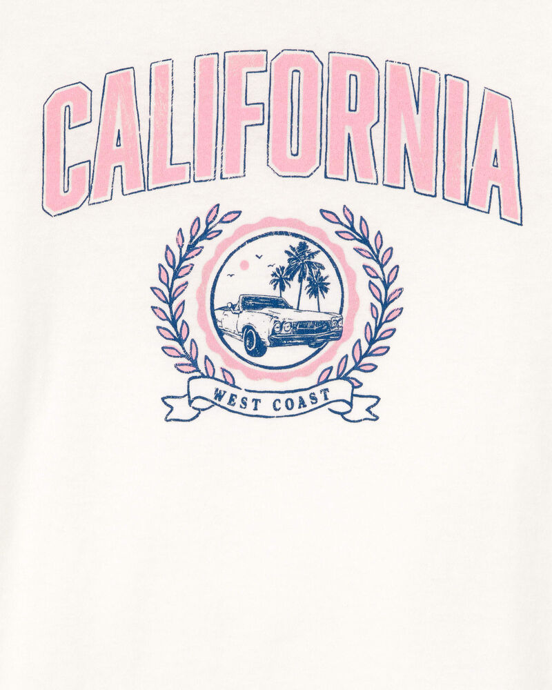 Kid California Short-Sleeve Graphic Tee - White, image 2 of 3 slides